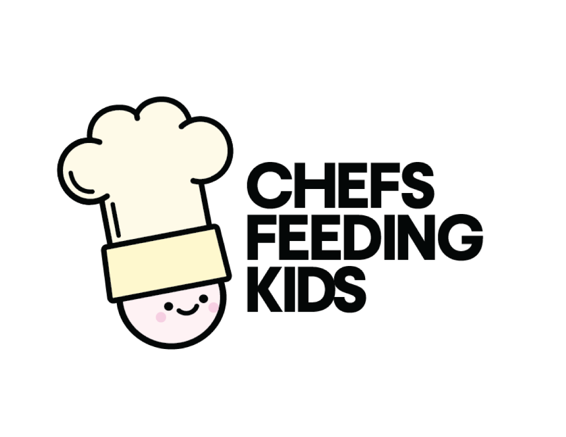 Chefs Feeding Kids Logo: logo design